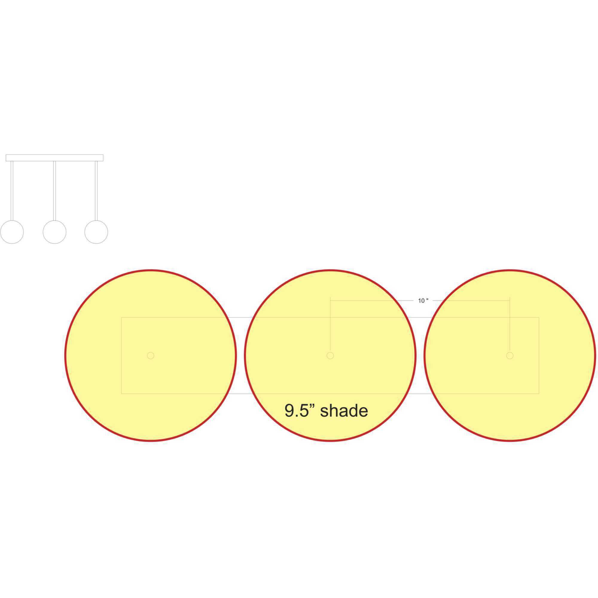 Accessory Canopy Graphite Multi Pendant Canopy